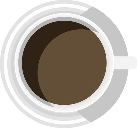 view aerial of coffeeのイラスト素材