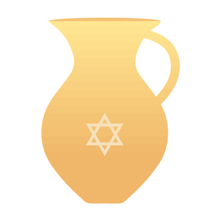 pitcher jewish hanukkahのイラスト素材