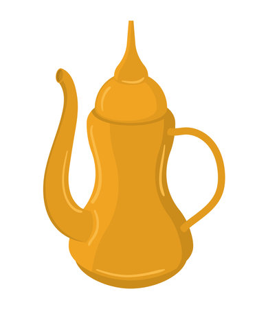 arabic teapot iconのイラスト素材