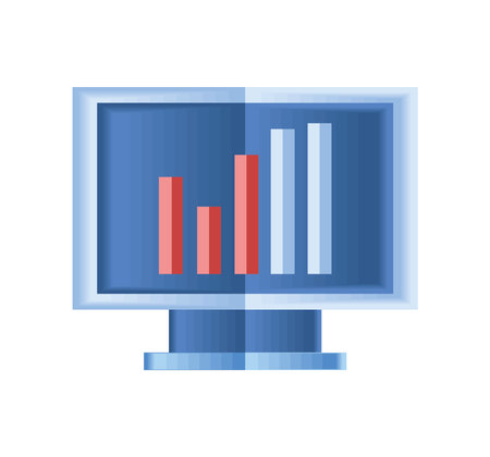 business computer diagram paper artのイラスト素材