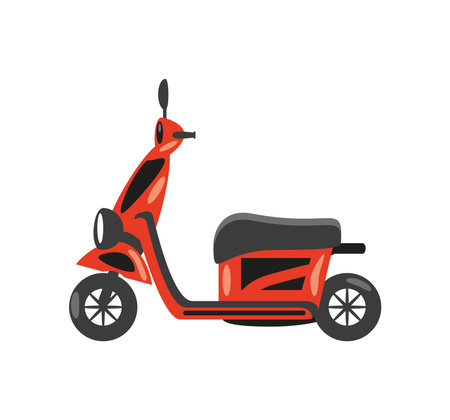scooter transport iconのイラスト素材