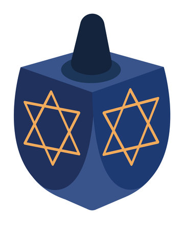 hanukkah dreidel toyのイラスト素材