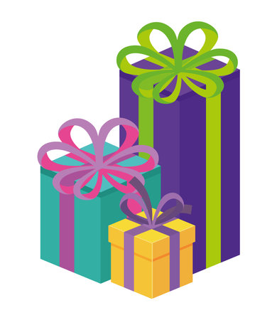 gift boxes iconのイラスト素材