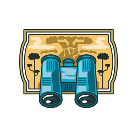 explorer adventure badgeのイラスト素材