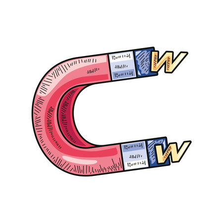 magnet icon isolatedのイラスト素材