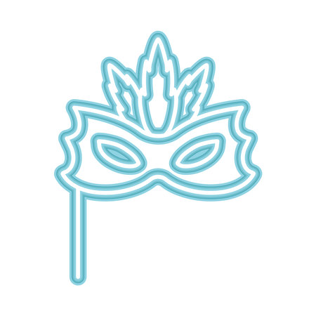 party neon maskのイラスト素材