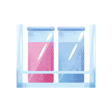 medicine test tubesのイラスト素材