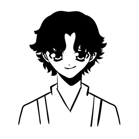 Anime Man Avatarのイラスト素材