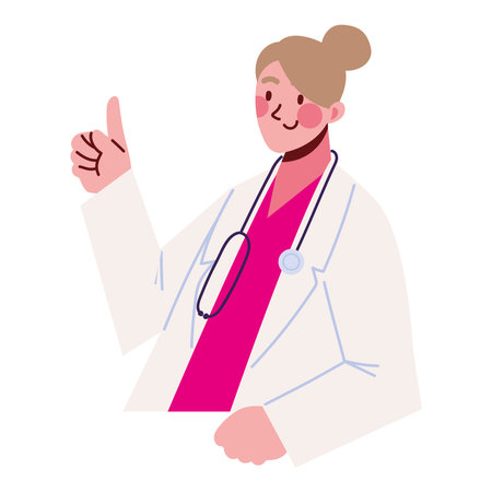 doctor woman characterのイラスト素材
