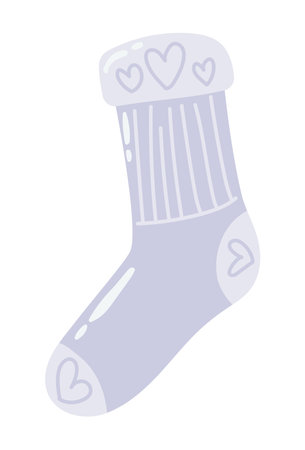 winter sock iconのイラスト素材