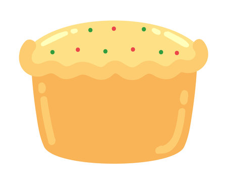 panettone dessert iconのイラスト素材