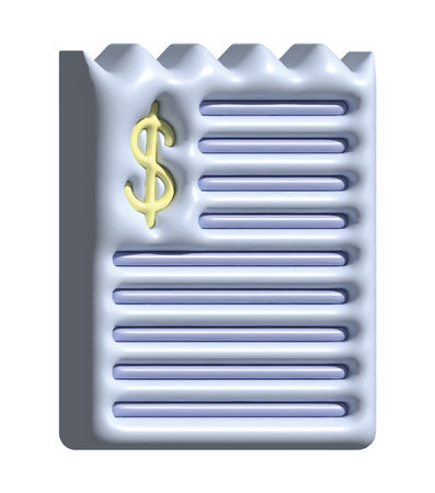 financial document accountingのイラスト素材