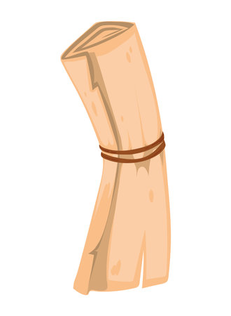 scroll paper vintageのイラスト素材