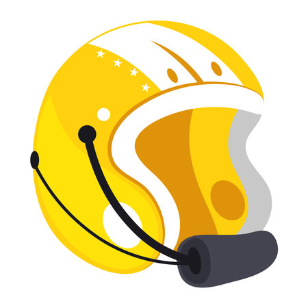 helmet american footballのイラスト素材