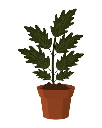 houseplant icon flatのイラスト素材
