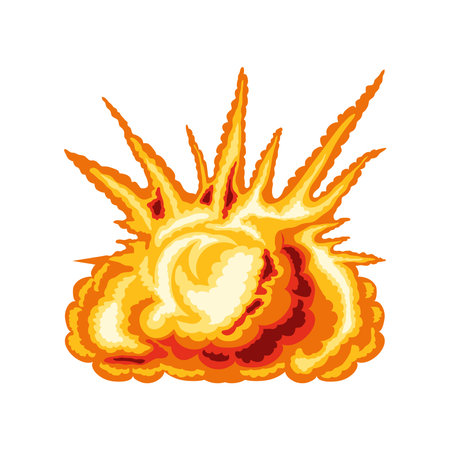 explode effect iconのイラスト素材