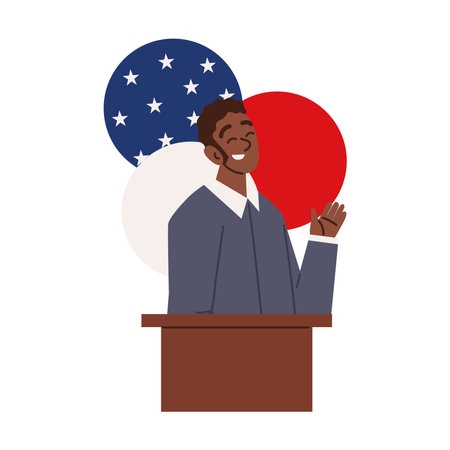 Martin Luther King Day, conceptのイラスト素材