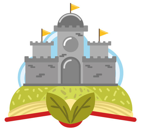 book fairy taleのイラスト素材