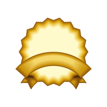 golden shield vintageのイラスト素材