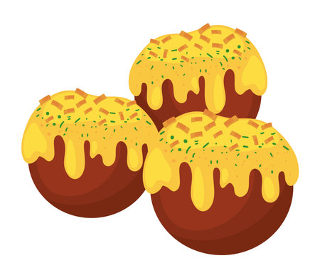 meatballs fast foodのイラスト素材