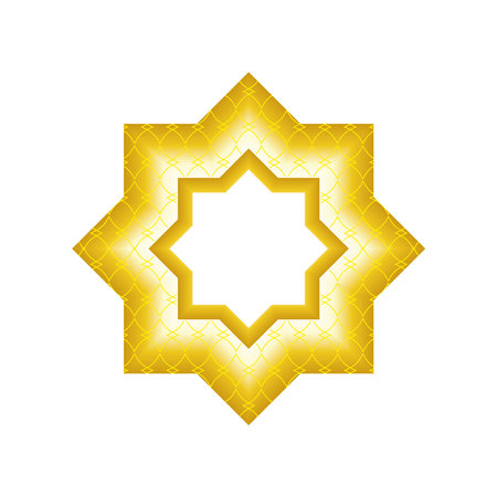 arabic gold ornamentのイラスト素材