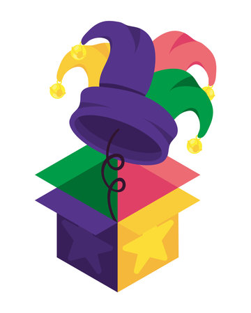 hat springing out of a boxのイラスト素材