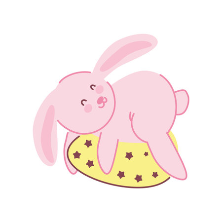 easter funny bunnyのイラスト素材