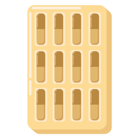 medicine pills packのイラスト素材