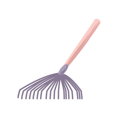 gardening rake iconのイラスト素材
