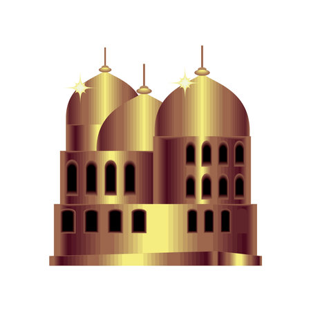 arab temple iconのイラスト素材