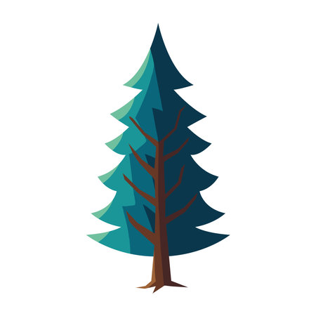 pine tree iconのイラスト素材