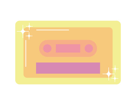 cassette retro and nostalgicのイラスト素材