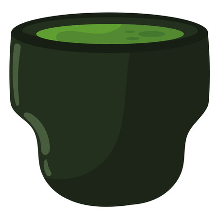 matcha beverage iconのイラスト素材