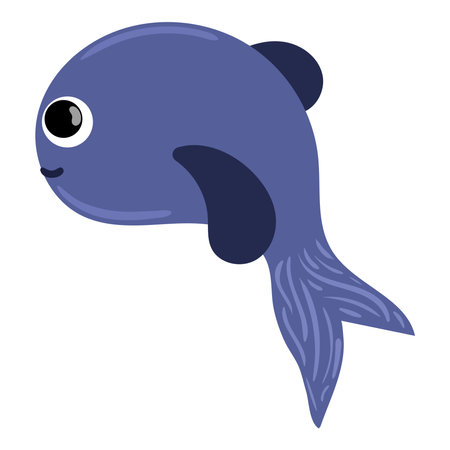 cute fish iconのイラスト素材