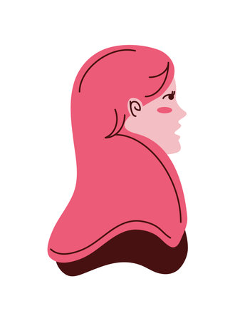 woman character iconのイラスト素材