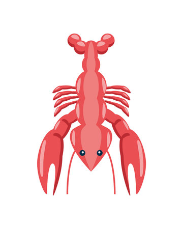 lobster aquatic animalのイラスト素材