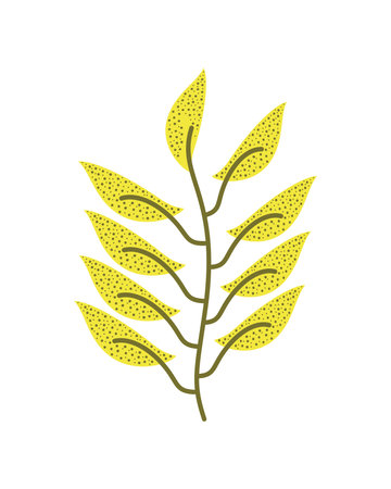 leaves branch iconのイラスト素材