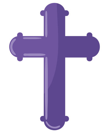 christian cross iconのイラスト素材