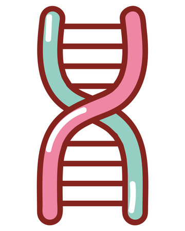 dna human bodyのイラスト素材
