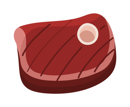 cooked meat iconのイラスト素材