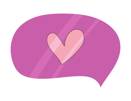 love speech bubbleのイラスト素材