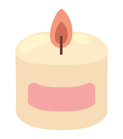 aromatic candle iconのイラスト素材