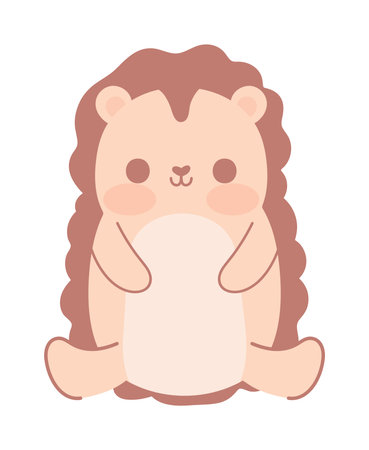 porcupine cute animalのイラスト素材