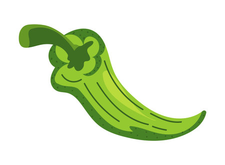 green chili iconのイラスト素材
