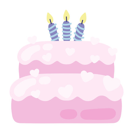 birthday cake and candles