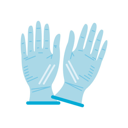 latex gloves laboratoryのイラスト素材