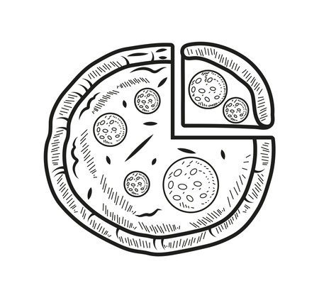 pizza food iconのイラスト素材