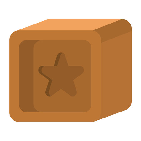 block wood toyのイラスト素材