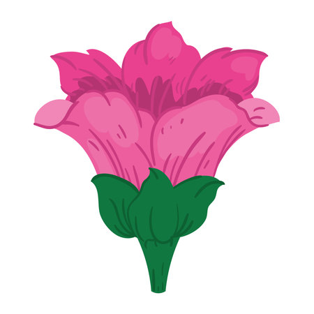 pink flower iconのイラスト素材