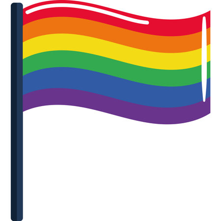 flag of pride LGBTQのイラスト素材